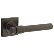 Helsinki Lever Square Rose Signature Brass