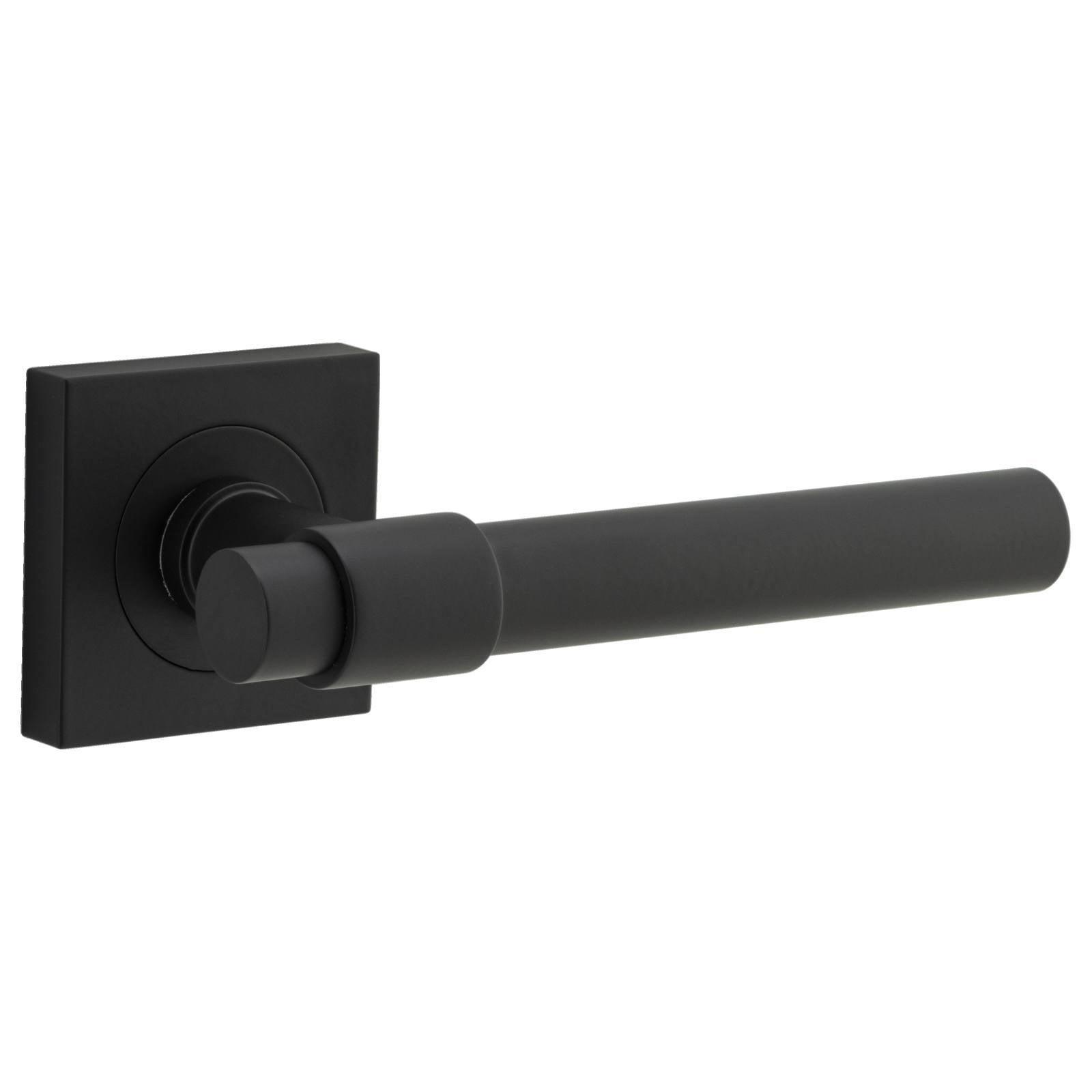 Helsinki Lever Square Rose Matt Black