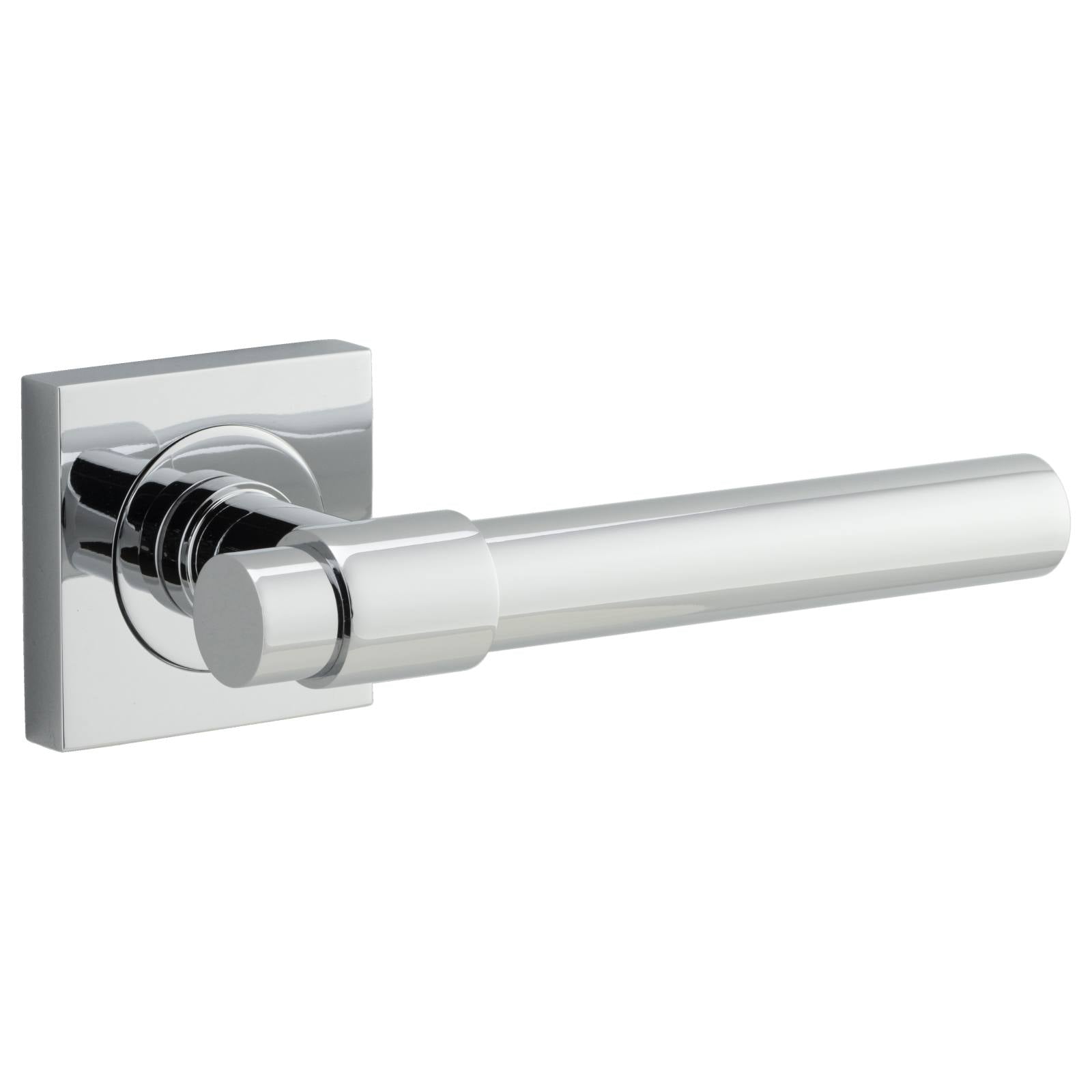 Helsinki Lever Square Rose Polished Chrome