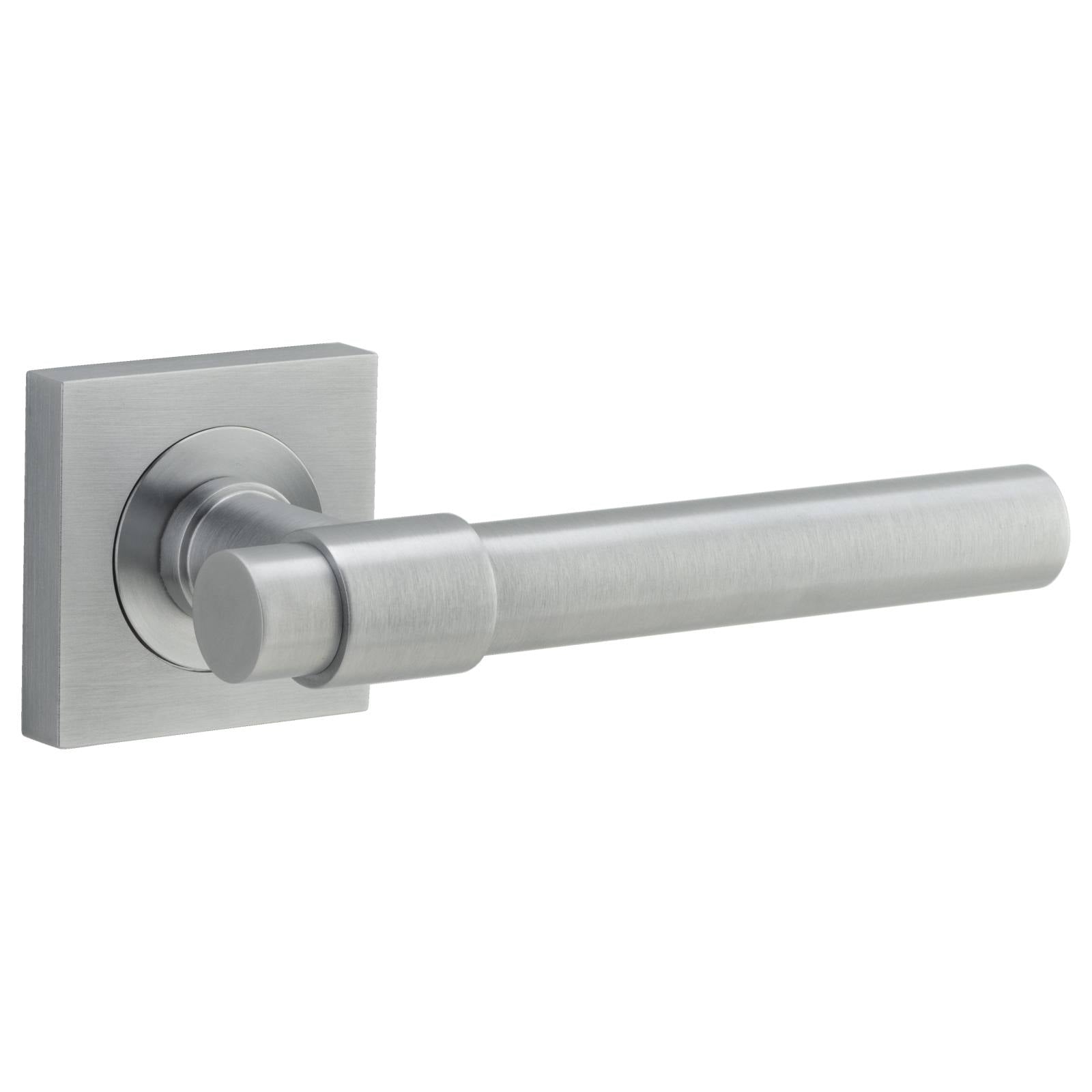Helsinki Lever Square Rose Brushed Chrome