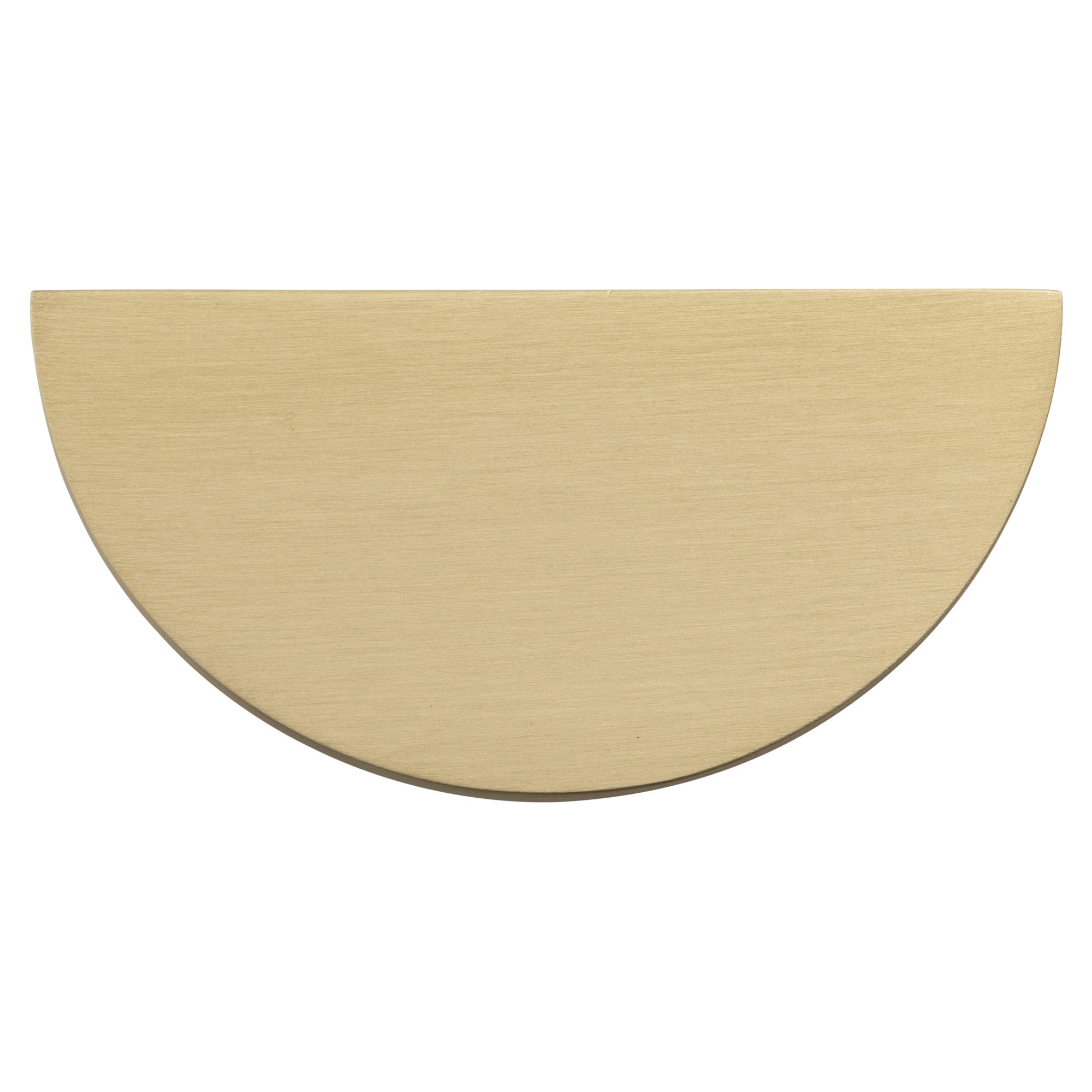 Drawer Pull Osaka Half Moon CTC64mm, Brushed Brass