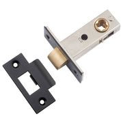 Iver Hard Sprung Split Cam Tube Latch 45mm Backset, Matte Black