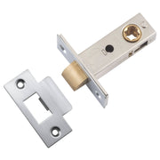 Iver Hard Sprung Split Cam Tube Latch 45mm Backset, Brushed Chrome