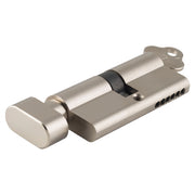 Euro Cylinder Key Thumb 6 Pin, Satin Nickel