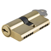 Euro Cylinder Dual Function 5 Pin 65mm, Polished Brass