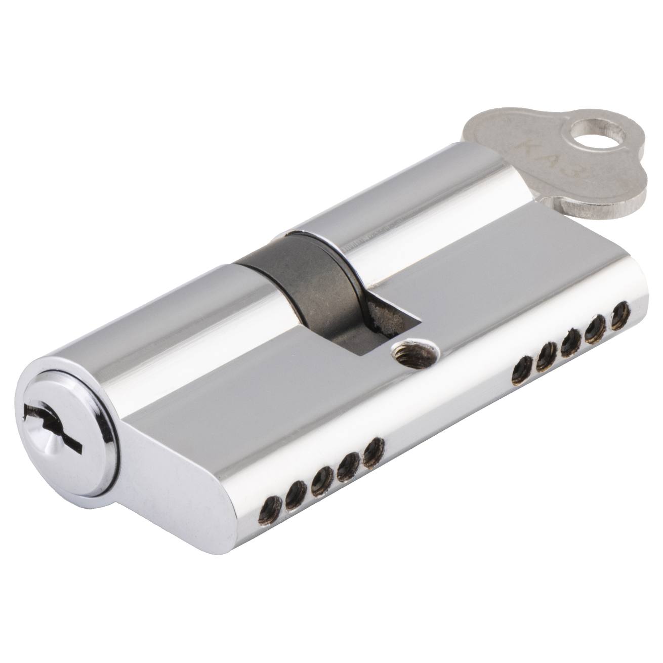 Euro Cylinder Dual Function 5 Pin 65mm, Polished Chrome