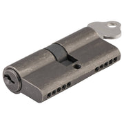 Euro Cylinder Dual Function 5 Pin 65mm, Distressed Nickel