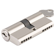 Euro Cylinder Dual Function 5 Pin 65mm, Polished Nickel