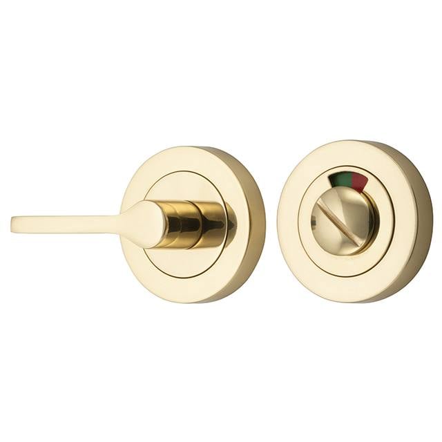 Accessibility Privacy Turn with Indicator Round Polished Brass