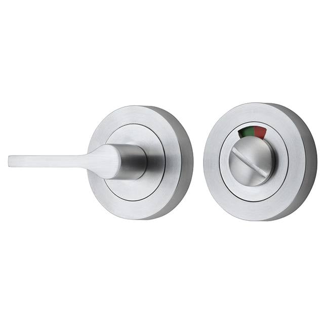 Accessibility Privacy Turn with Indicator Round Brushed Chrome