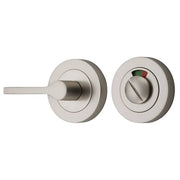 Accessibility Privacy Turn with Indicator Round Satin Nickel