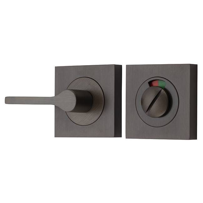 Accessibility Privacy Turn with Indicator Square Signature Brass