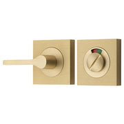 Accessibility Privacy Turn with Indicator Square Brushed Brass