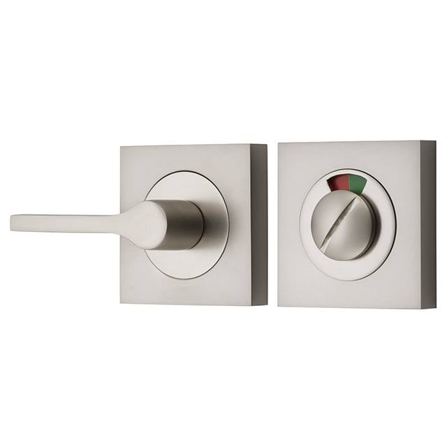 Accessibility Privacy Turn with Indicator Square Satin Nickel