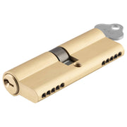 Euro Cylinder Dual Function 5 Pin 80mm, Brushed Brass