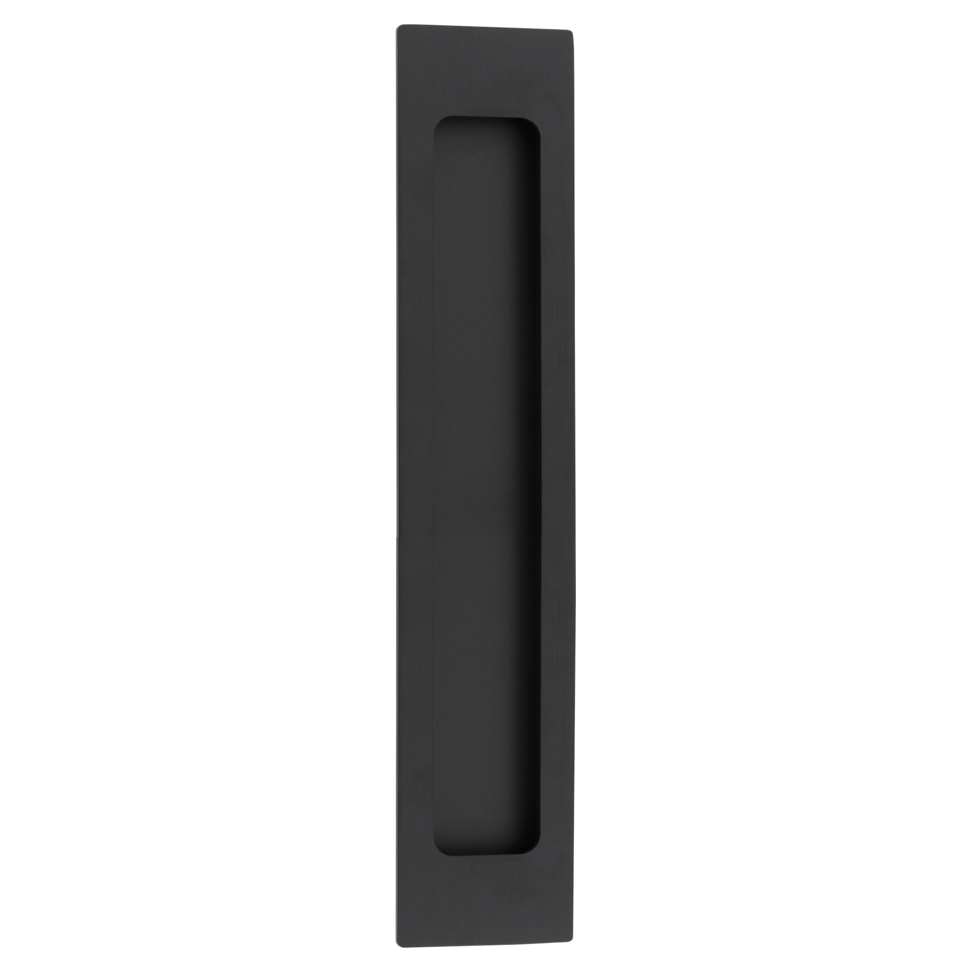 Flush Pull Rectangular H225xW45xP2.5mm, Matt Black