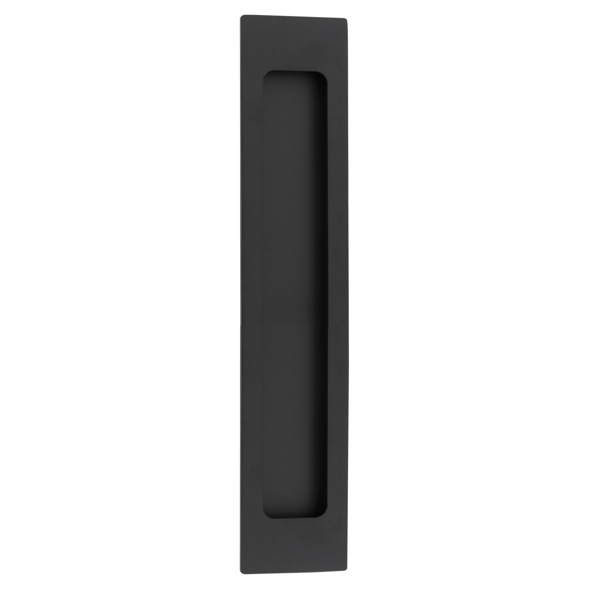 Flush Pull Rectangular H225xW45xP2.5mm, Matt Black