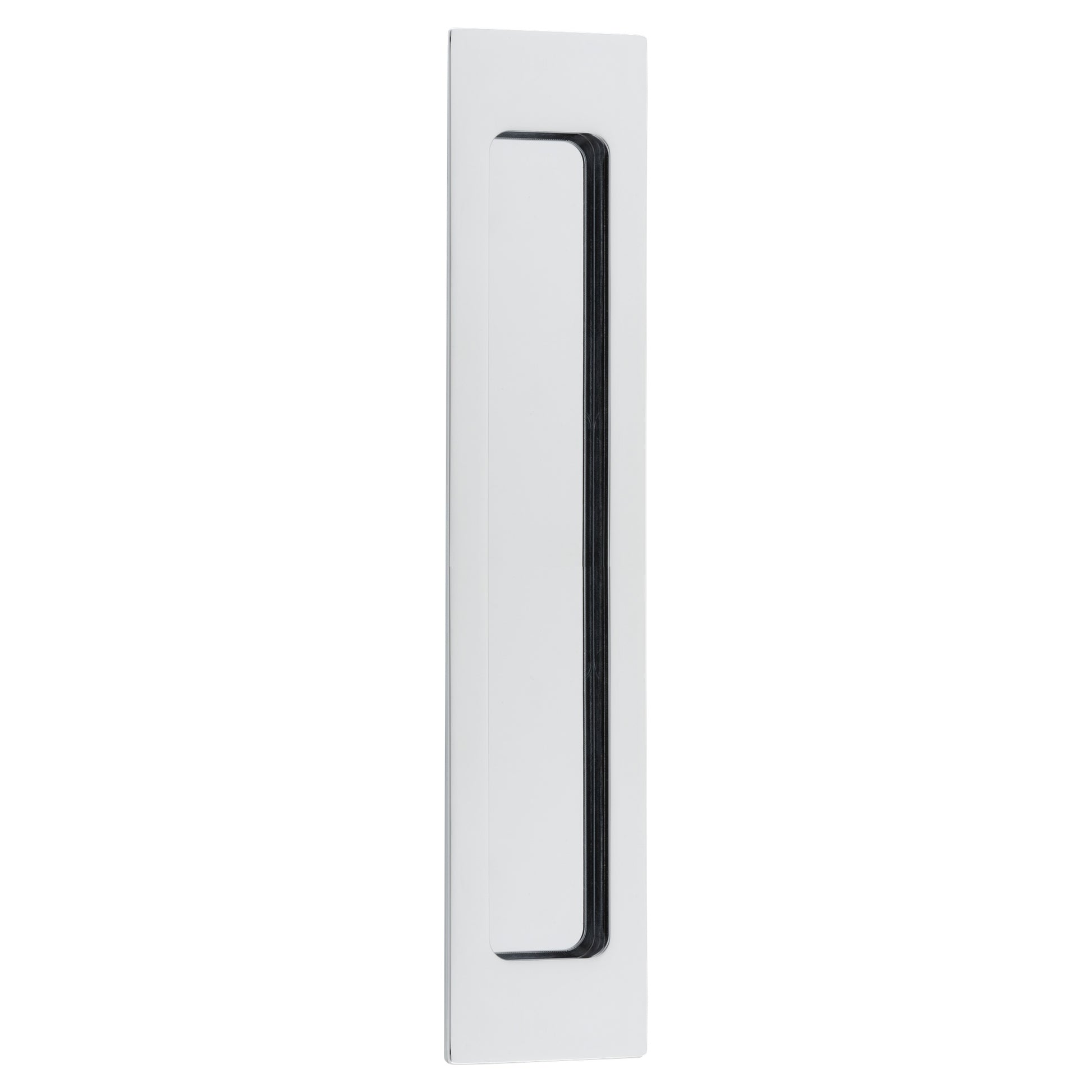 Flush Pull Rectangular H225xW45xP2.5mm, Polished Chrome