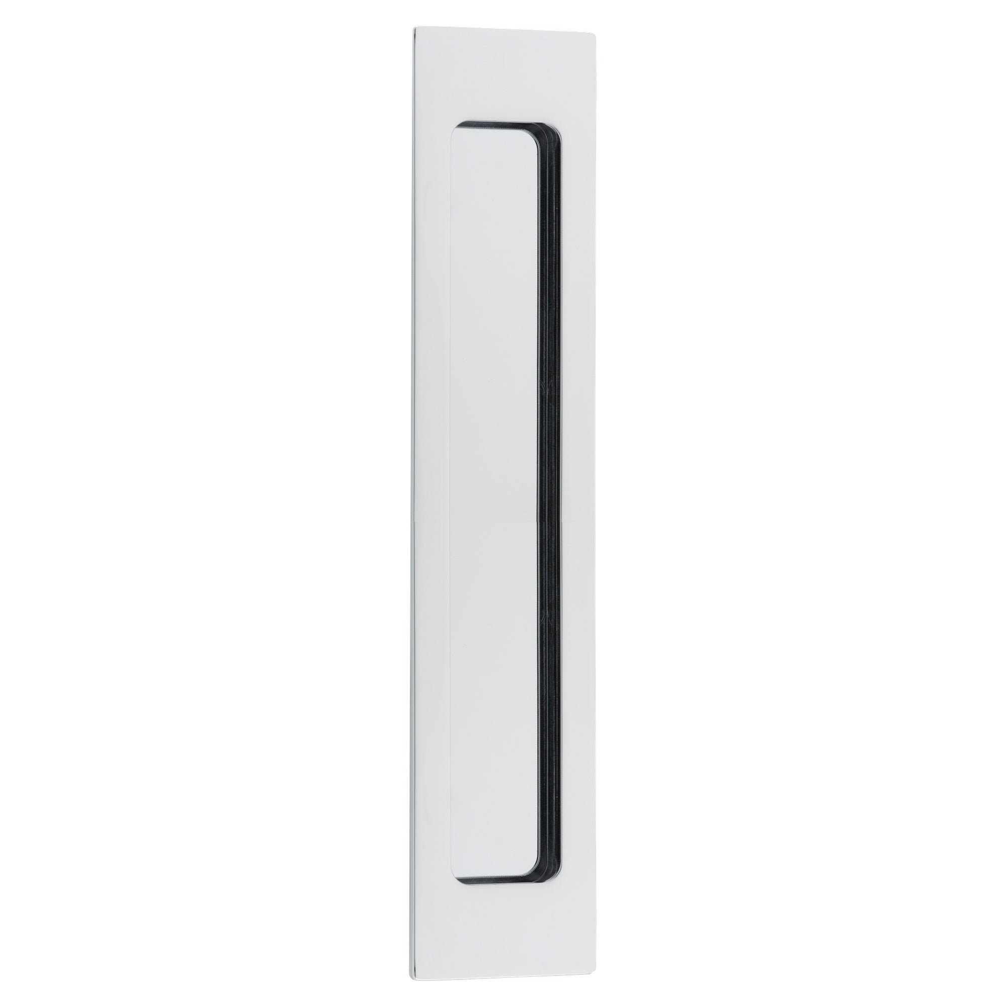 Flush Pull Rectangular H225xW45xP2.5mm, Polished Chrome