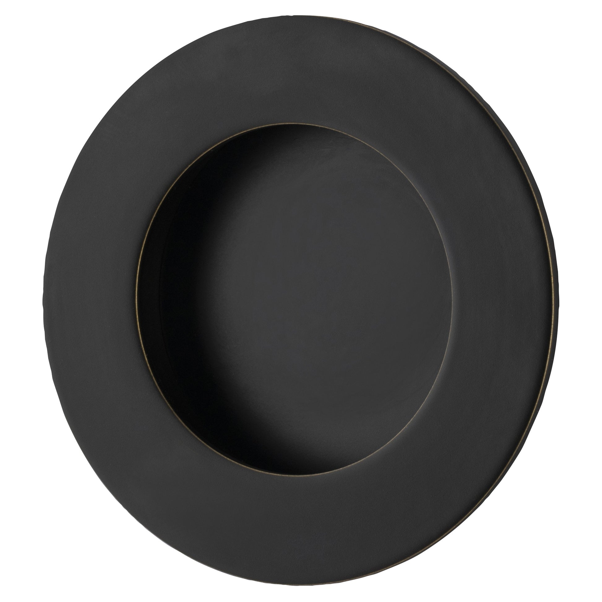 Flush Pull Round D64xP2.5mm, Matt Black