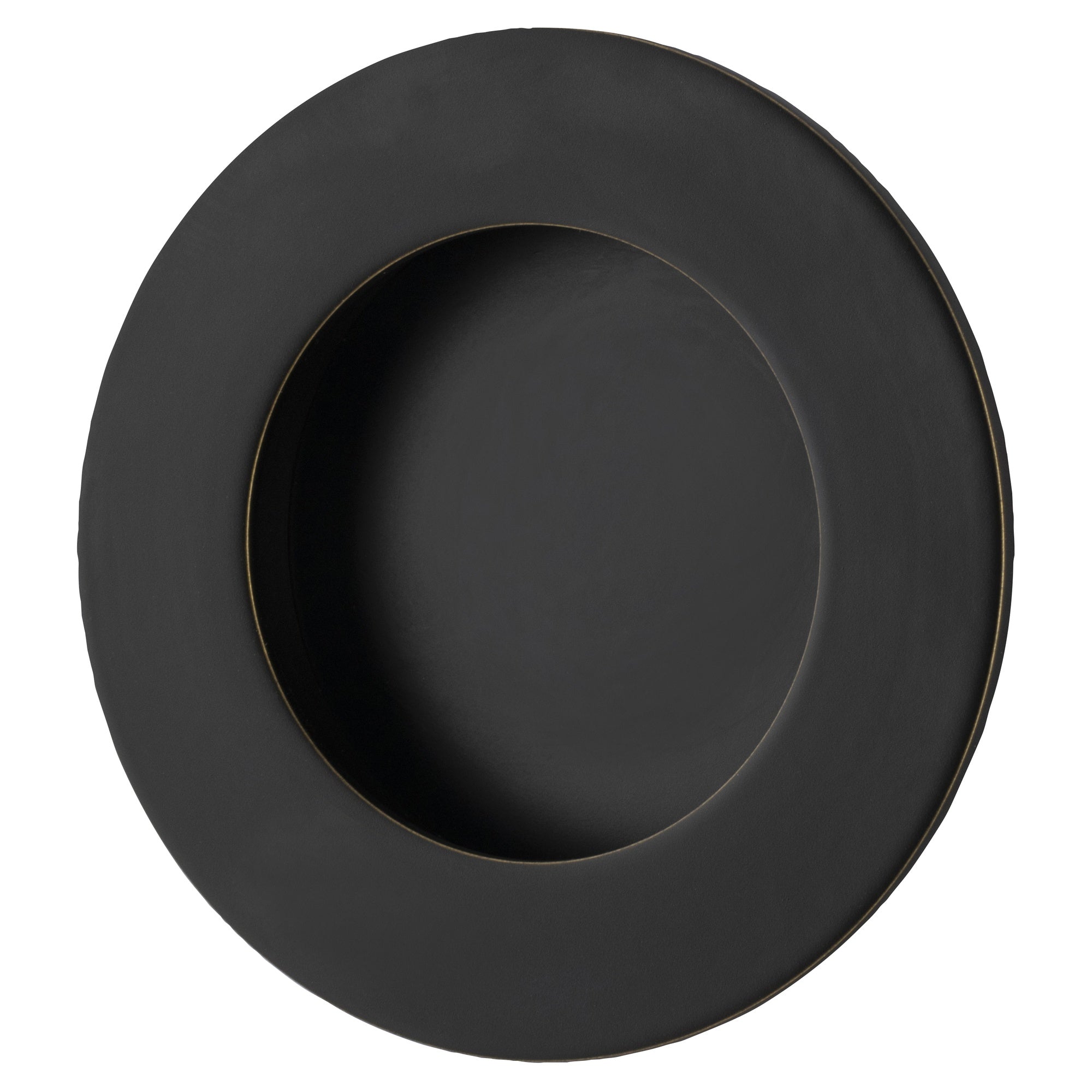 Flush Pull Round D64xP2.5mm, Matt Black