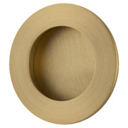 Flush Pull Round D64xP2.5mm, Brushed Brass