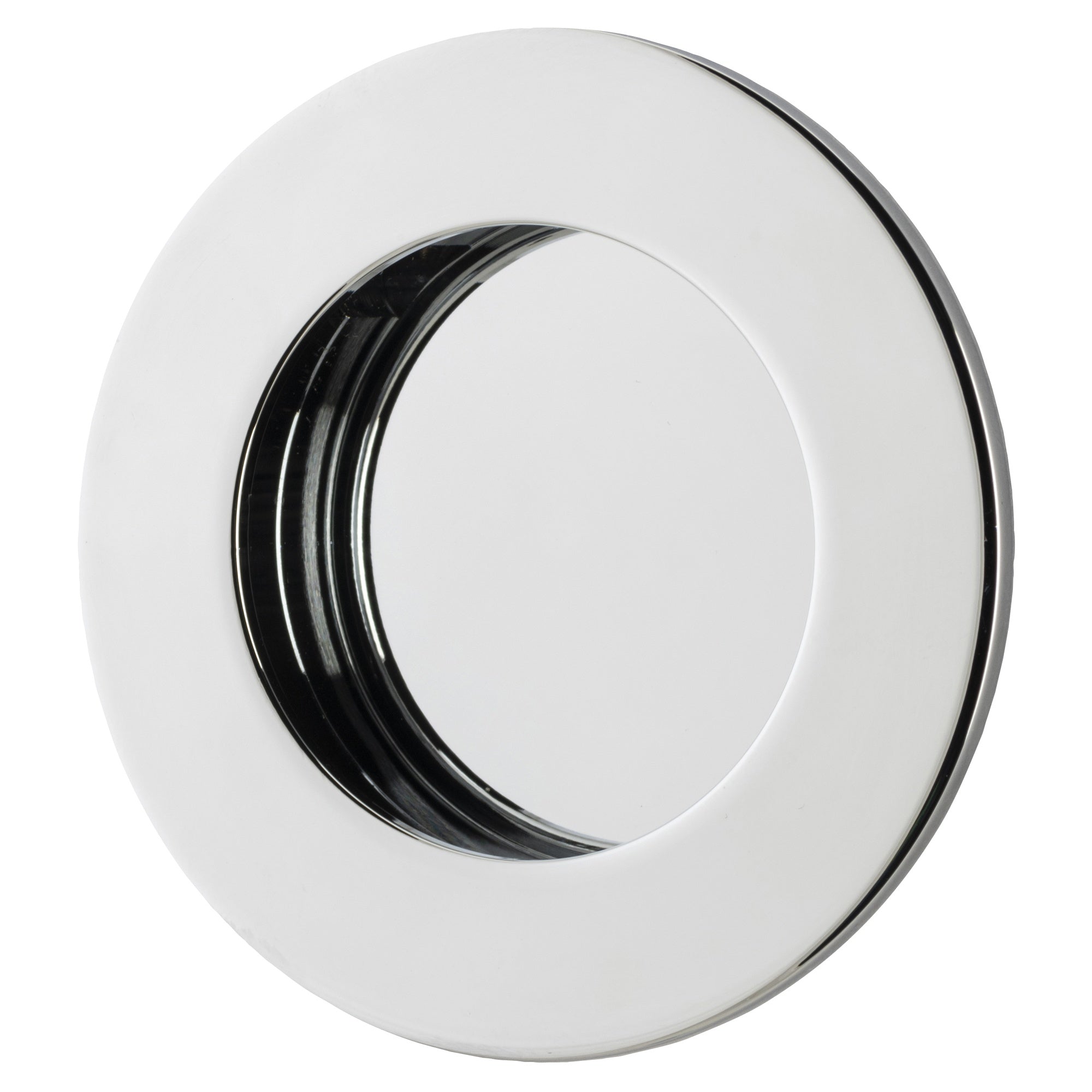 Flush Pull Round D64xP2.5mm, Polished Chrome