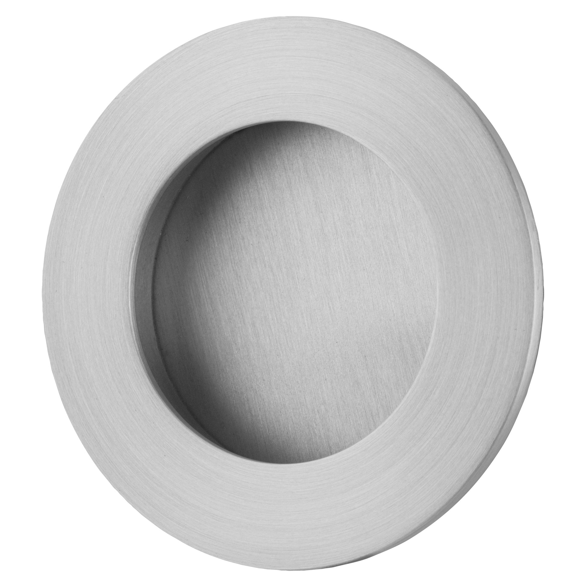 Flush Pull Round D64xP2.5mm, Brushed Chrome
