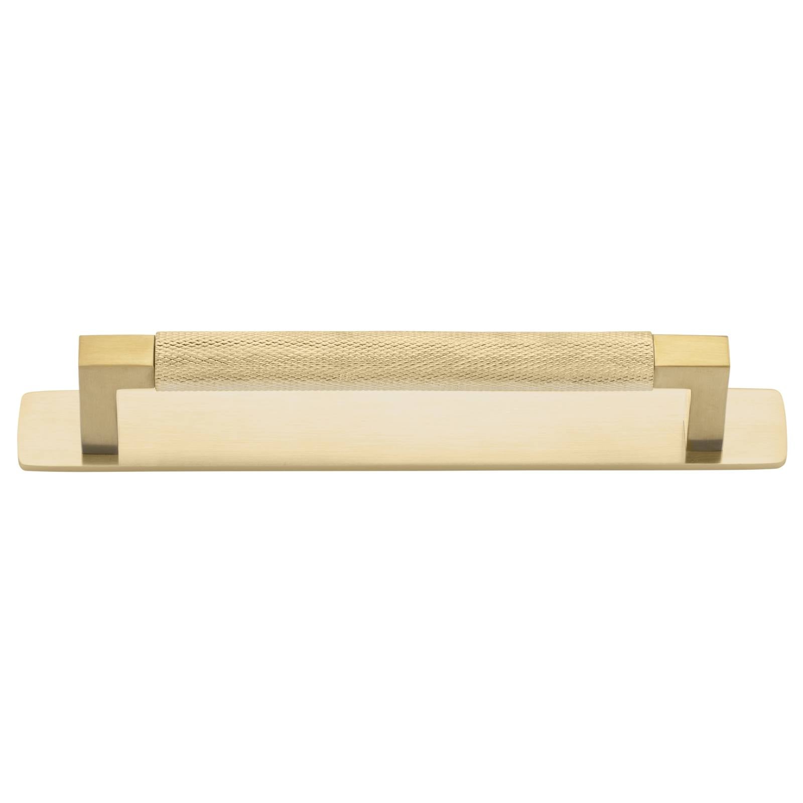Brunswick Cabinet Pull With Backplate  Brushed Gold Pvd Ctc160Mm