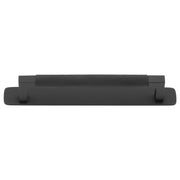 Brunswick Cabinet Pull With Backplate  Matt Black Ctc160Mm