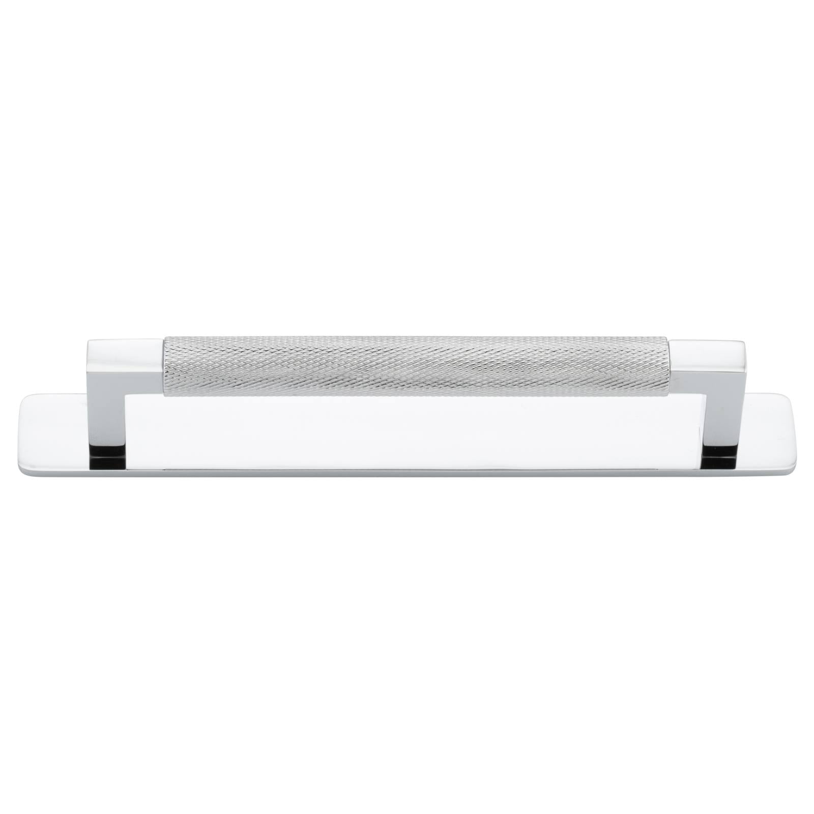 Brunswick Cabinet Pull With Backplate  Polished Chrome Ctc160Mm