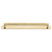 Brunswick Cabinet Pull With Backplate  Brushed Gold Pvd Ctc256Mm