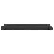 Brunswick Cabinet Pull With Backplate  Matt Black Ctc256Mm