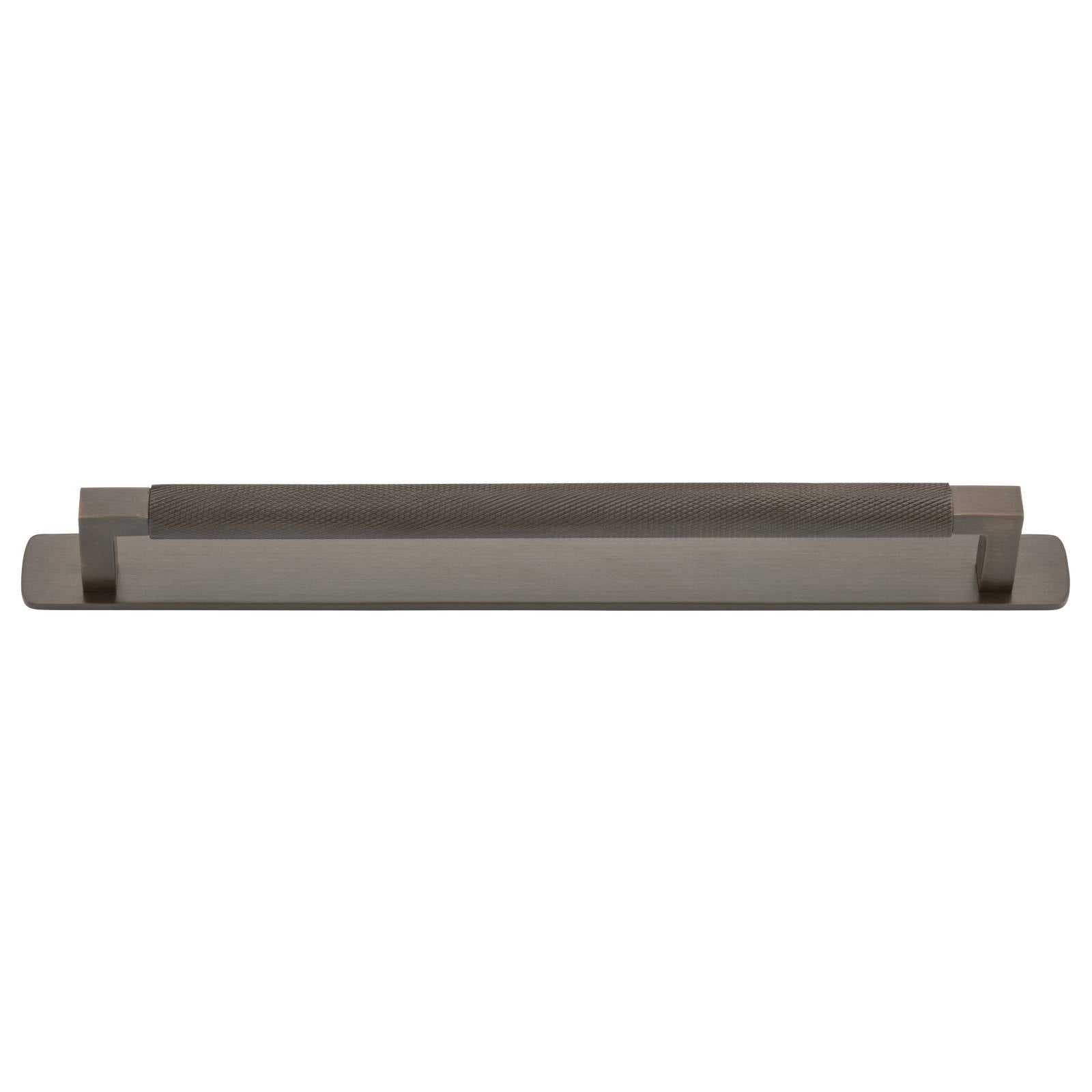 Brunswick Cabinet Pull With Backplate  Signature Brass Ctc256Mm