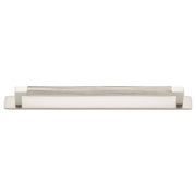 Brunswick Cabinet Pull With Backplate  Satin Nickel Ctc256Mm