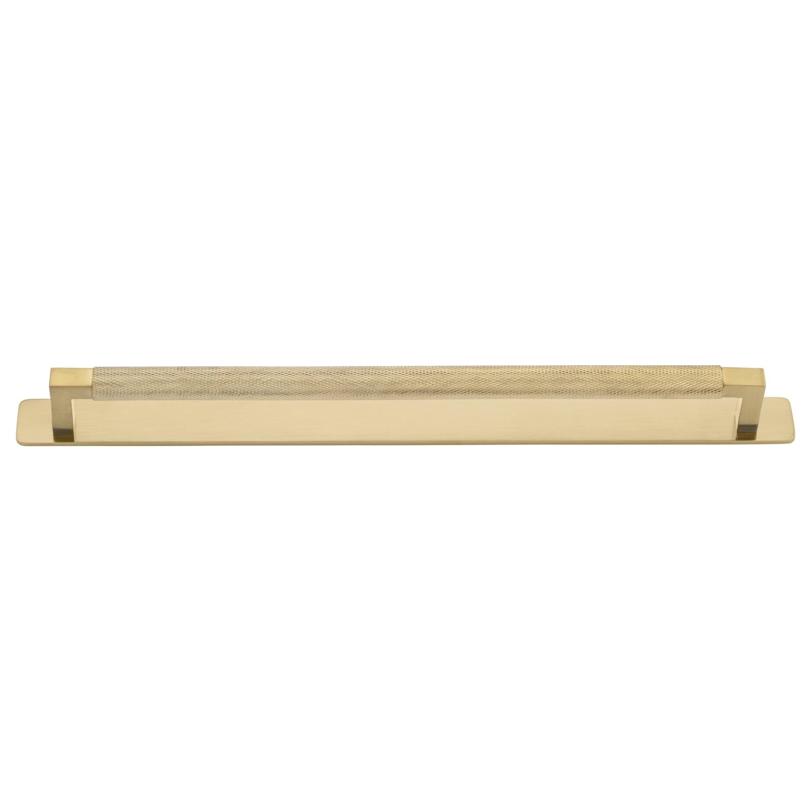 Brunswick Cabinet Pull With Backplate  Brushed Gold Pvd Ctc320Mm