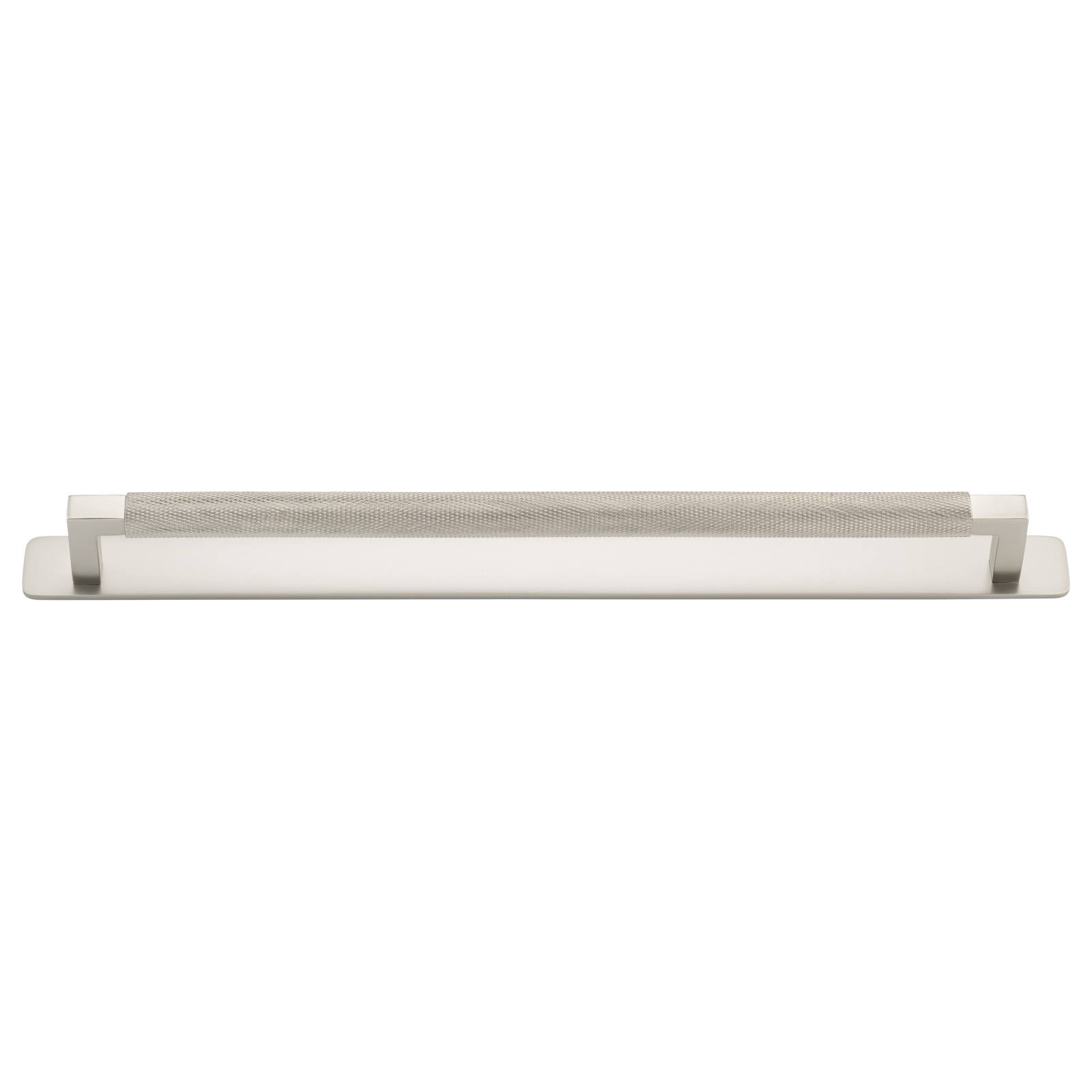 Brunswick Cabinet Pull With Backplate  Satin Nickel Ctc320Mm
