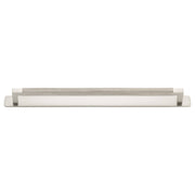 Brunswick Cabinet Pull With Backplate  Satin Nickel Ctc320Mm