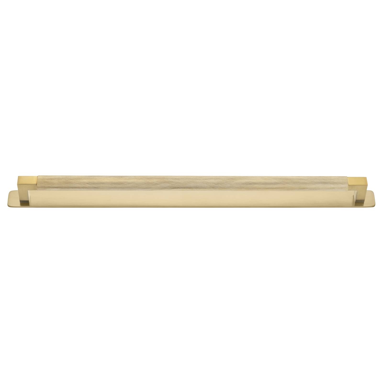 Brunswick Cabinet Pull With Backplate  Brushed Gold Pvd Ctc450Mm