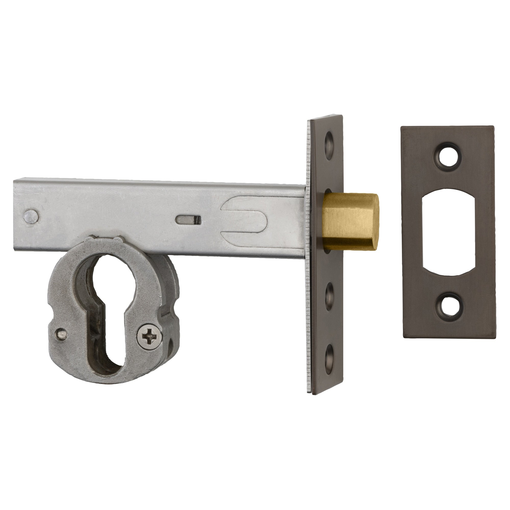 Mortice Deadbolt Euro Backset 60mm, Signature Brass