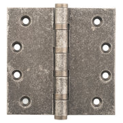 Ball Bearing Hinge Distressed Nickel 10x10cm, Rumbled Nickel, Distressed Nickel/Rumbled Nickel