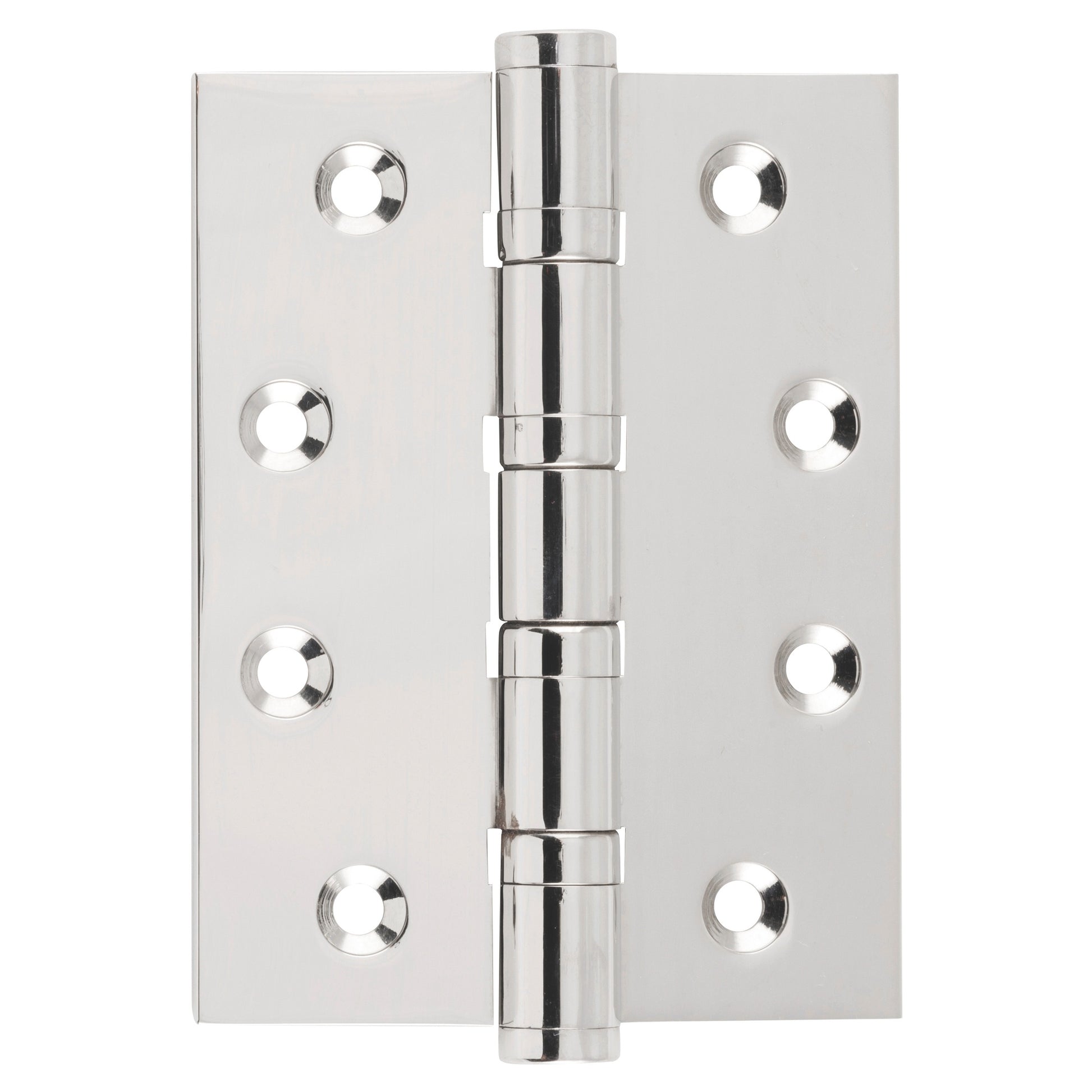 Ball Bearing Hinge 10x7.5cm, Polished Nickel