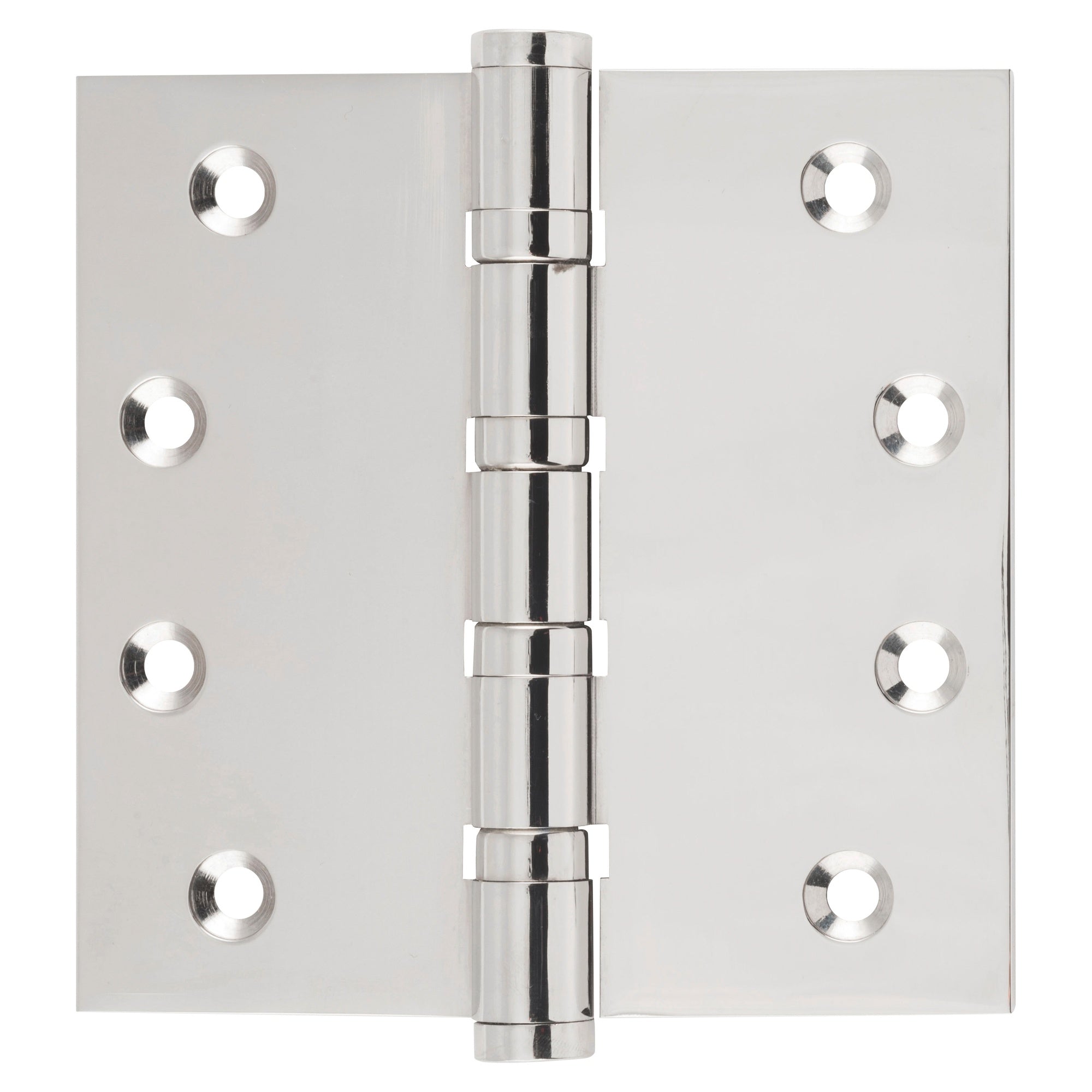 Iver Ball Bearing Hinge 10x10cm, Polished Nickel