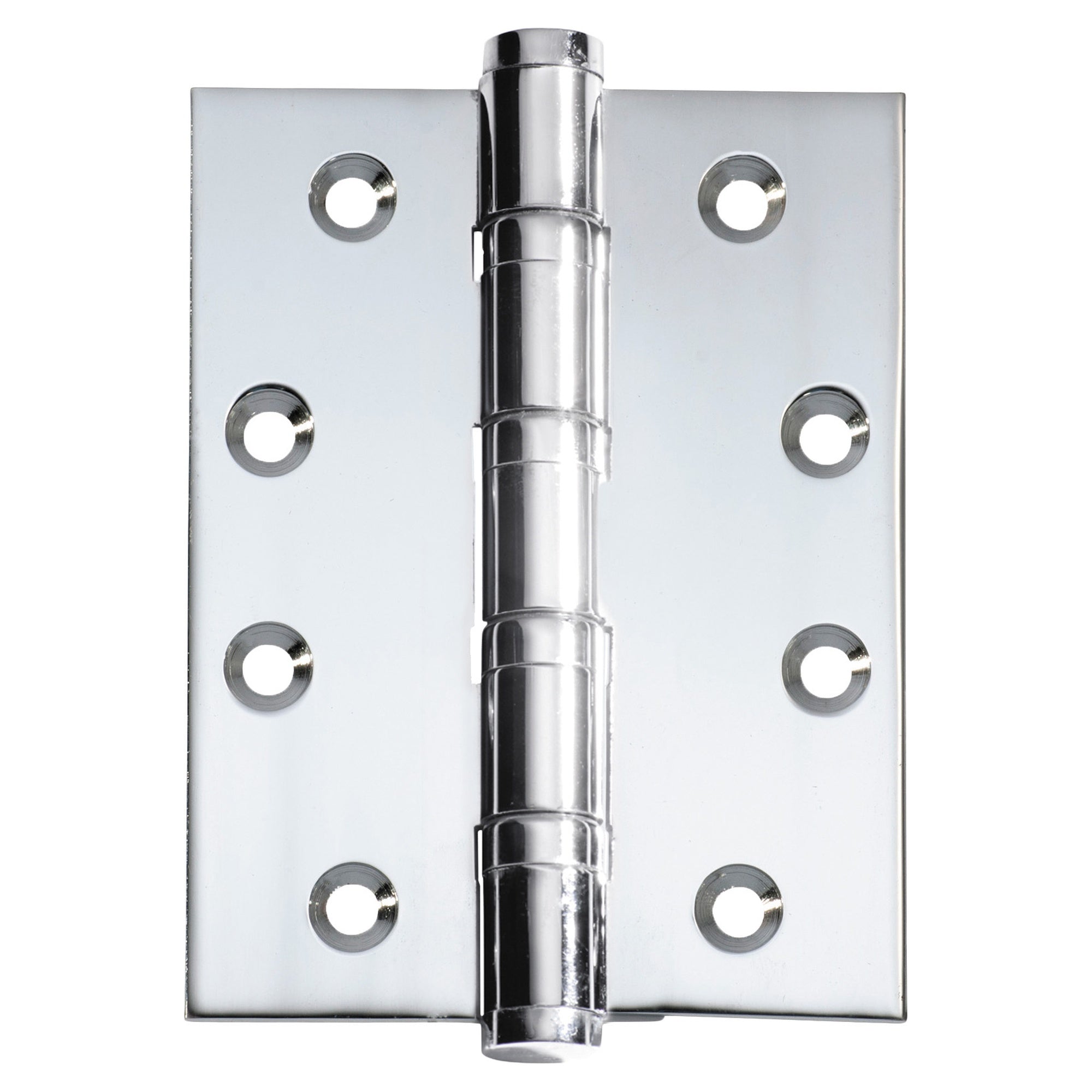Ball Bearing Hinge Chrome Plated 10x7.5cm, Polished Chrome, Chrome Plated/Polished Chrome