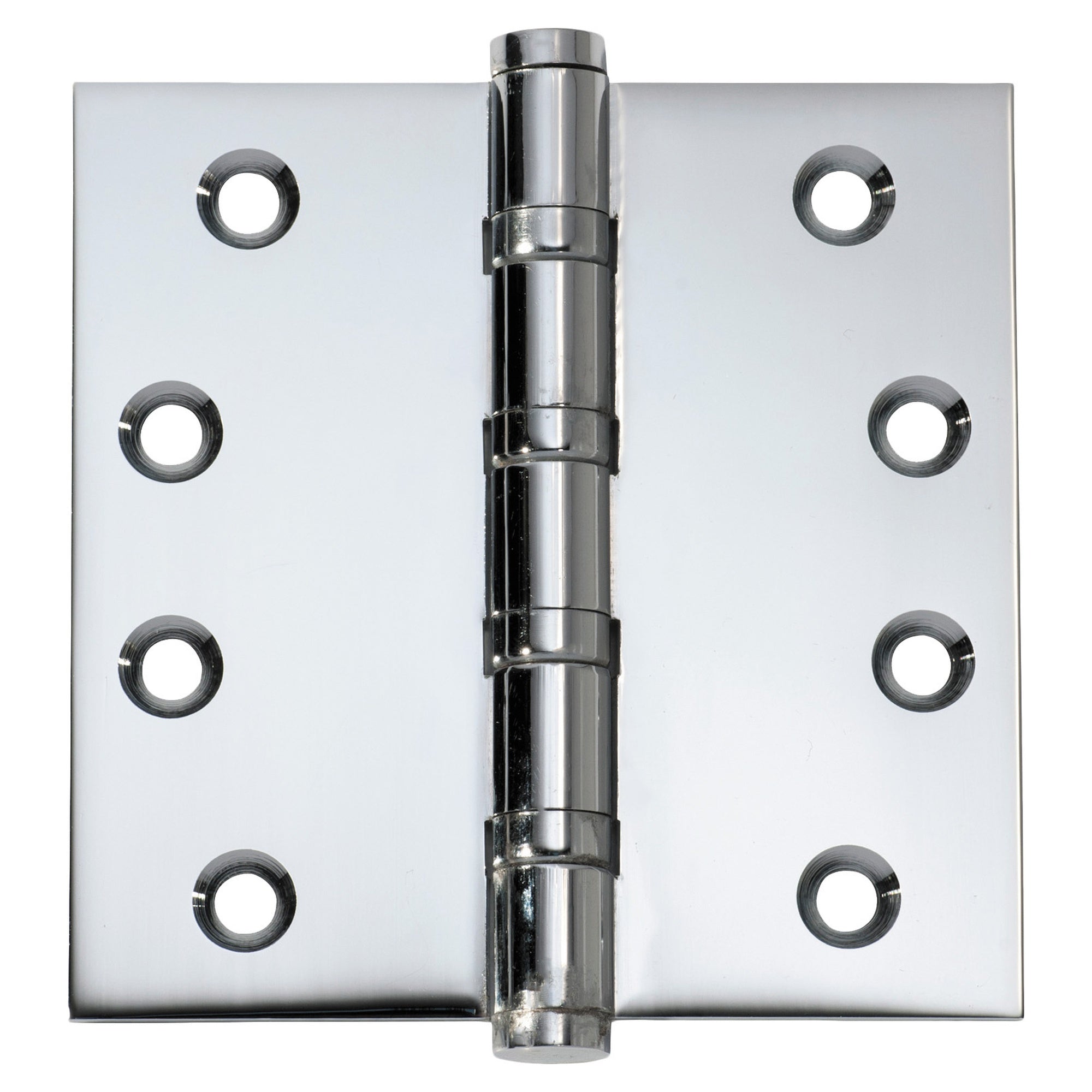 Ball Bearing Hinge Chrome Plated 10x10cm, Polished Chrome, Chrome Plated/Polished Chrome
