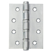 Ball Bearing Hinge Brushed Chrome 10x7.5cm, Satin Chrome, Brushed Chrome/Satin Chrome