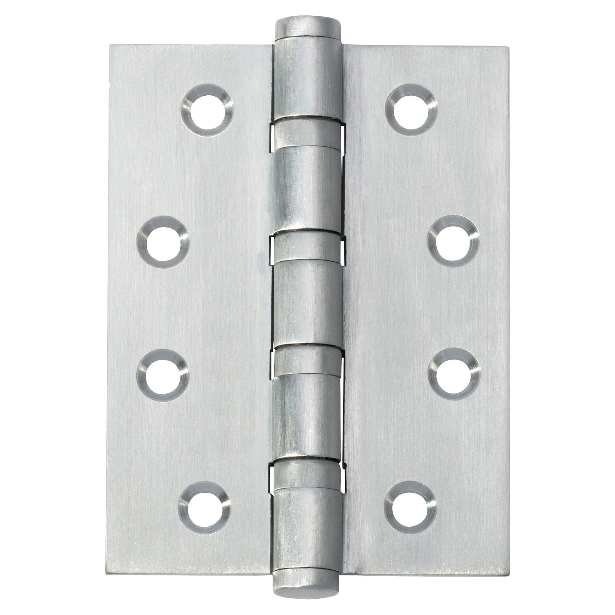 Ball Bearing Hinge Brushed Chrome 10x7.5cm, Satin Chrome, Brushed Chrome/Satin Chrome