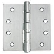 Ball Bearing Hinge Brushed Chrome 10x10cm, Satin Chrome, Brushed Chrome/Satin Chrome
