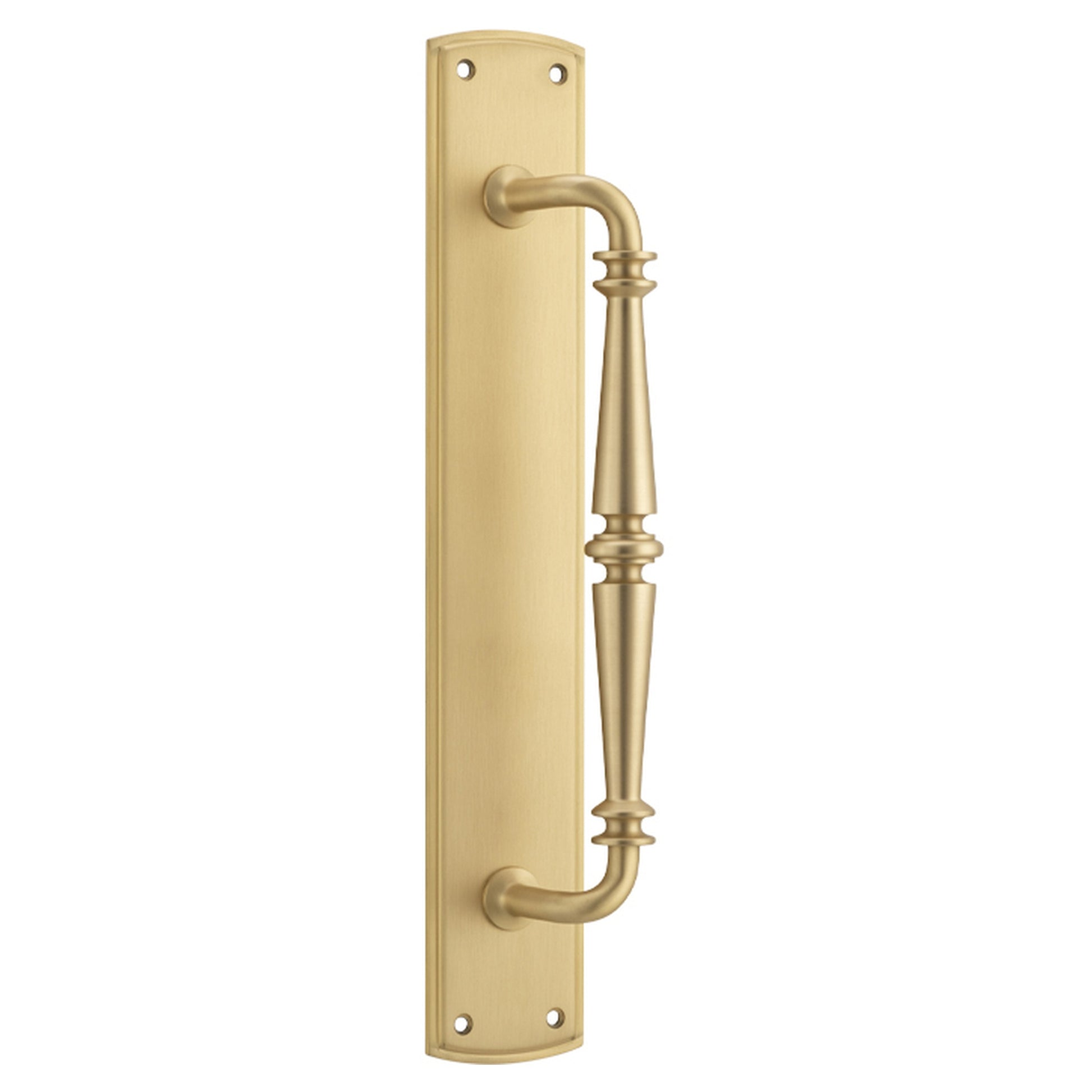 Pull Handle Sarlat Backplate, Brushed Brass