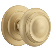 Sarlat Centre Door Knob, Brushed Brass